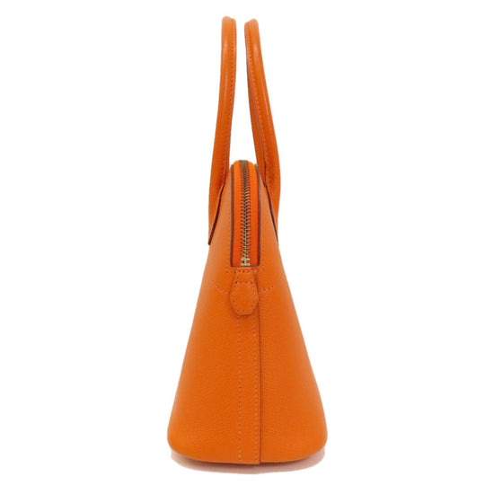 HERMES Handbag Epsom Orange Bolide 27 Orange Gold Metal