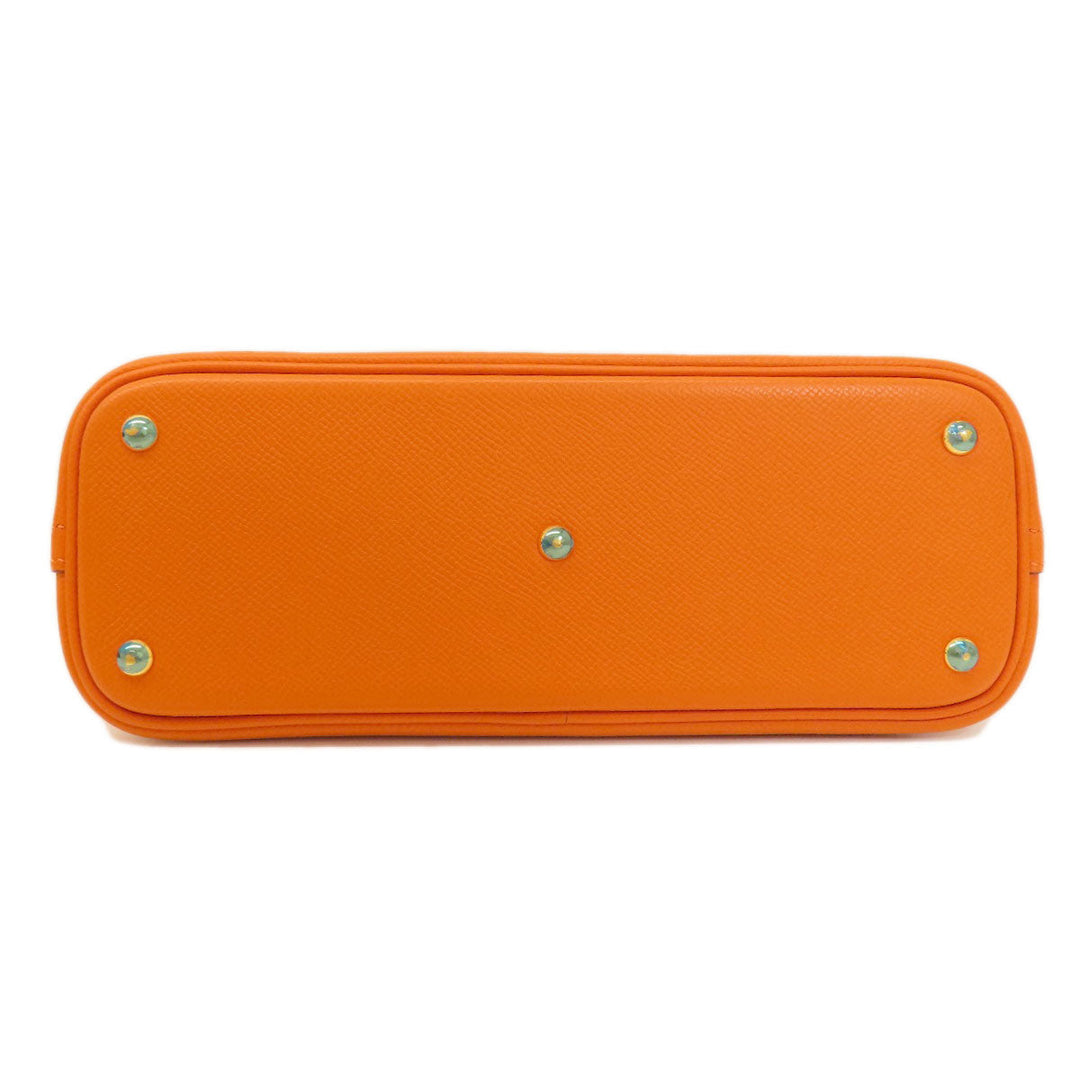 HERMES Handbag Epsom Orange Bolide 27 Orange Gold Metal