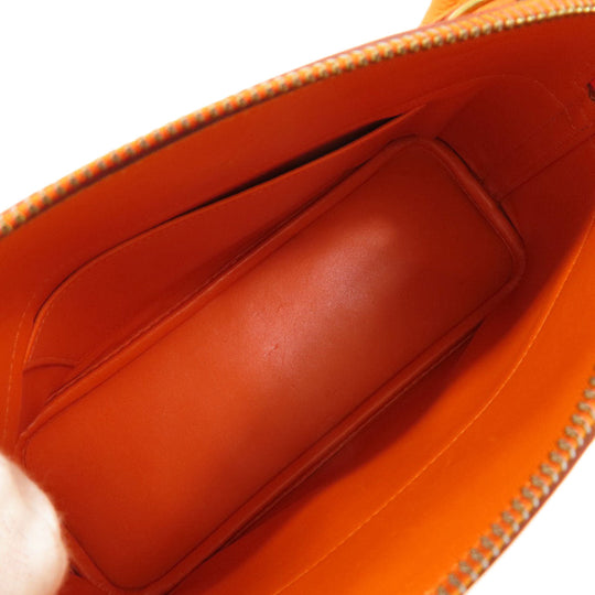 HERMES Handbag Epsom Orange Bolide 27 Orange Gold Metal