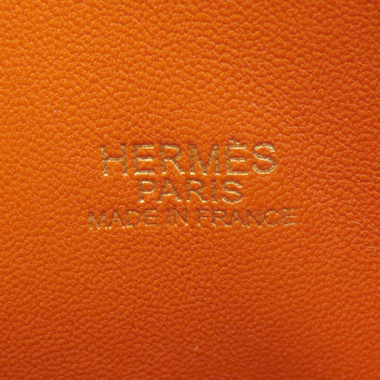 HERMES Handbag Epsom Orange Bolide 27 Orange Gold Metal