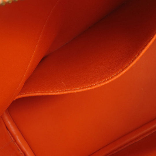 HERMES Handbag Epsom Orange Bolide 27 Orange Gold Metal