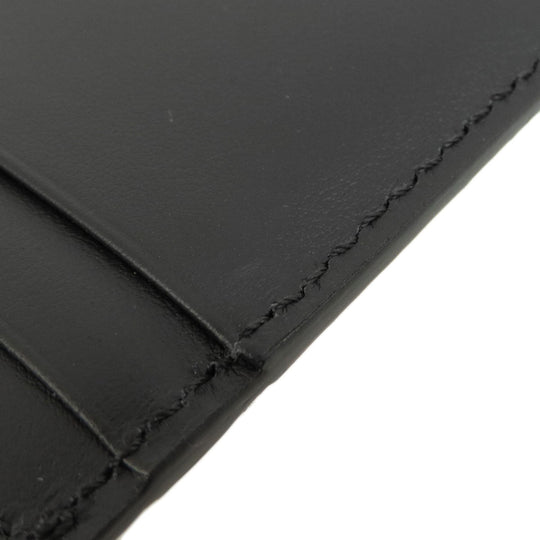 BURBERRY Card Case leather black logo mens(Unisex) Used Authentic