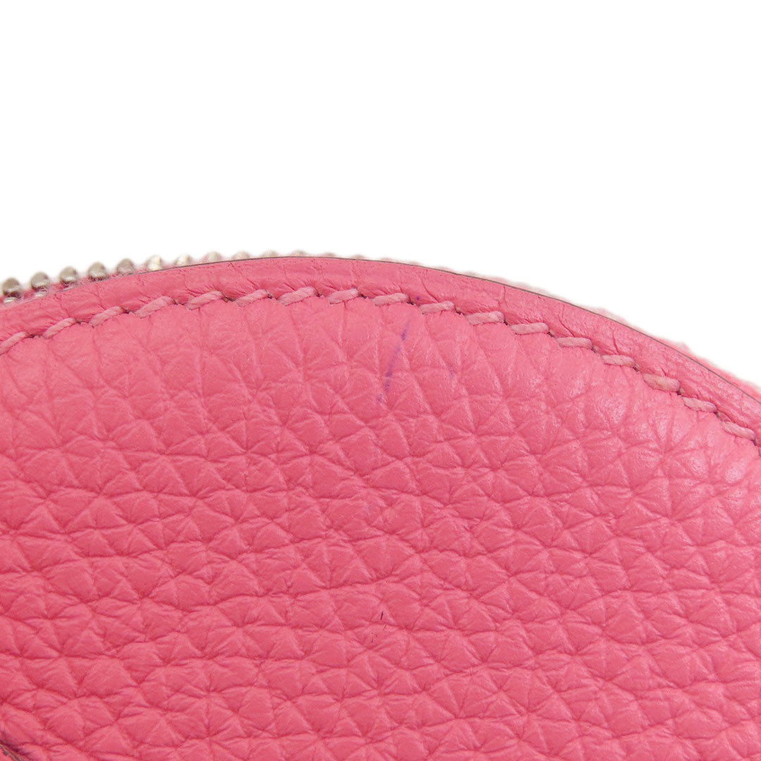 HERMES Handbag Taurillon Clemence pink Bolide 31 Rose Azalee Silver Metal Women Used Authentic