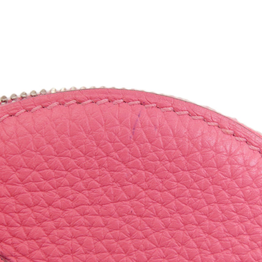 HERMES Handbag Taurillon Clemence pink Bolide 31 Rose Azalee Silver Metal Women Used Authentic