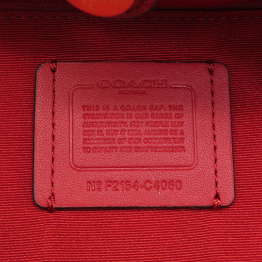 COACH Tote Bag C4060 PVC, Leather Brown Hose and carriage Women Used Authentic