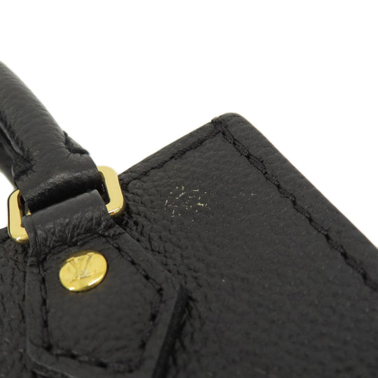 LOUIS VUITTON Shoulder Bag M81417 Monogram Ann Platt black Petit Sac Plat Women Used Authentic