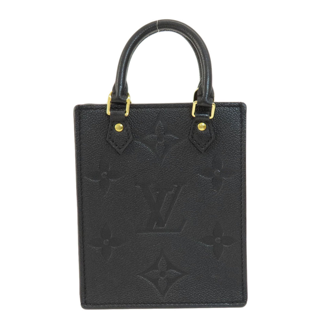 LOUIS VUITTON Shoulder Bag M81417 Monogram Ann Platt black Petit Sac Plat Women Used Authentic