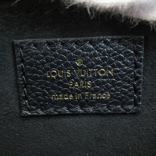 LOUIS VUITTON Shoulder Bag M81417 Monogram Ann Platt black Petit Sac Plat Women Used Authentic