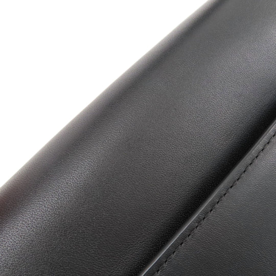 KENZO Shoulder Bag leather black 2WAY Women Used Authentic