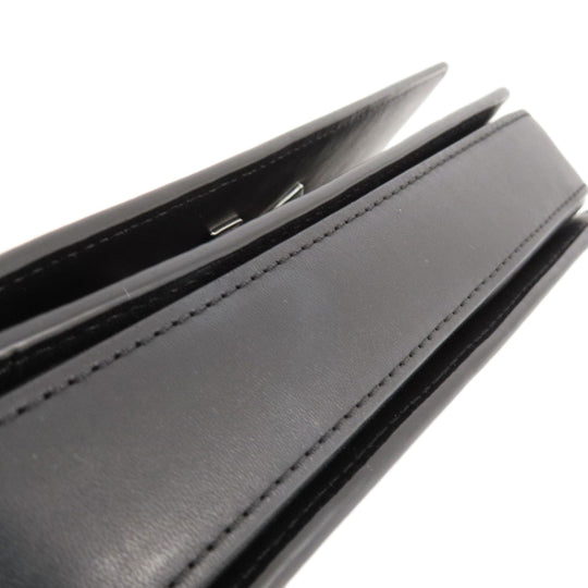 KENZO Shoulder Bag leather black 2WAY Women Used Authentic
