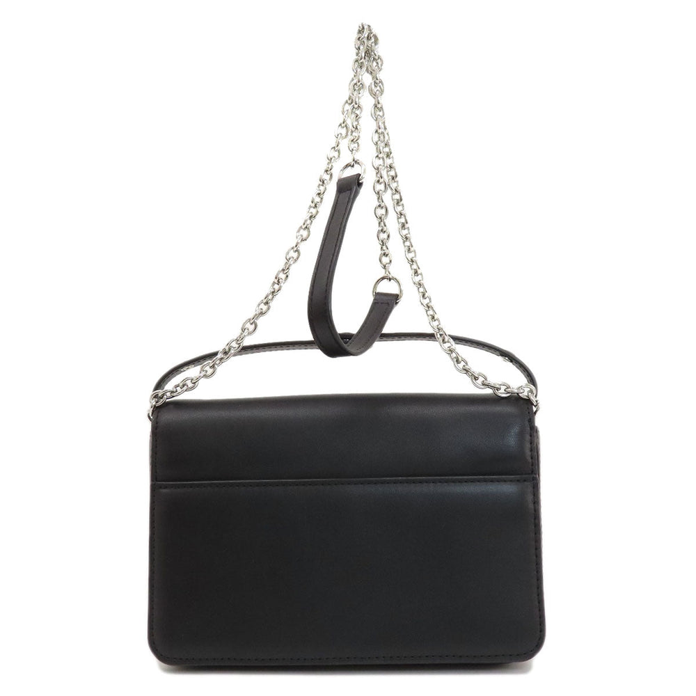 KENZO Shoulder Bag leather black 2WAY Women Used Authentic