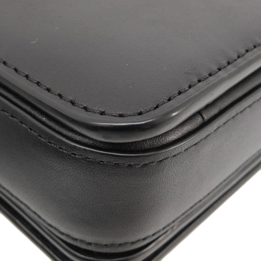 KENZO Shoulder Bag leather black 2WAY Women Used Authentic
