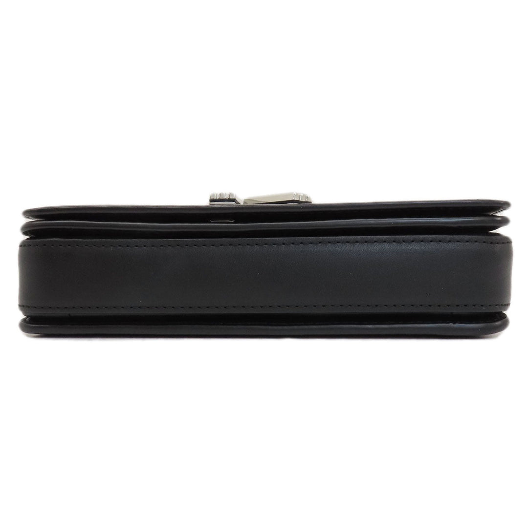KENZO Shoulder Bag leather black 2WAY Women Used Authentic