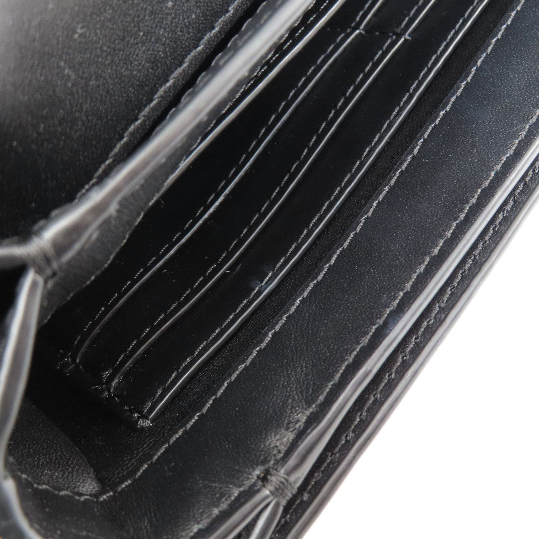 KENZO Shoulder Bag leather black 2WAY Women Used Authentic