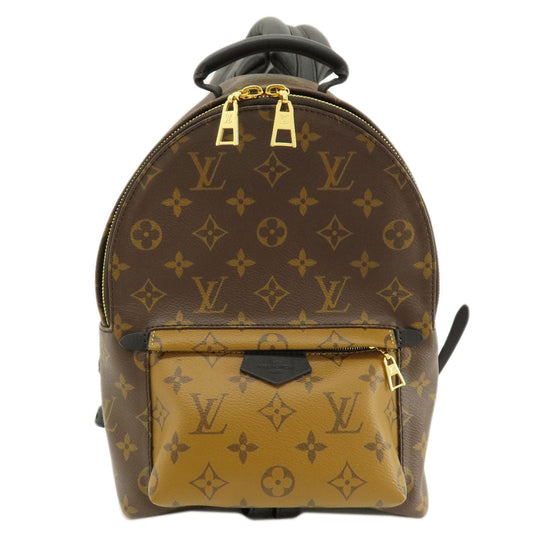 LOUIS VUITTON Backpack M44870 Monogram Canvas , Monogram Reverse Brown Palm Springs Backpack PM Monogram Women Used Authentic