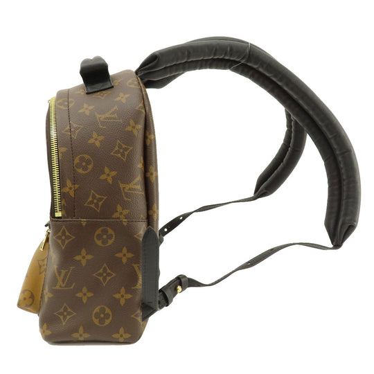 LOUIS VUITTON Backpack M44870 Monogram Canvas , Monogram Reverse Brown Palm Springs Backpack PM Monogram Women Used Authentic