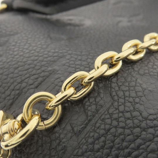 LOUIS VUITTON Shoulder Bag M45393 Monogram Ann Platt black Petit Maru Suple Women Used Authentic