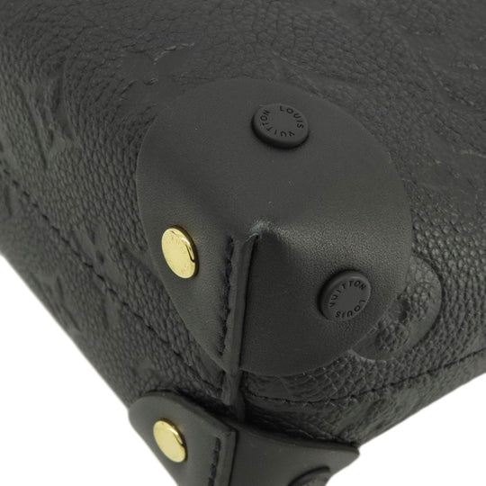 LOUIS VUITTON Shoulder Bag M45393 Monogram Ann Platt black Petit Maru Suple Women Used Authentic