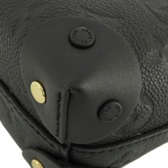 LOUIS VUITTON Shoulder Bag M45393 Monogram Ann Platt black Petit Maru Suple Women Used Authentic
