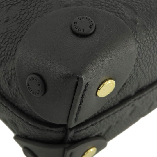 LOUIS VUITTON Shoulder Bag M45393 Monogram Ann Platt black Petit Maru Suple Women Used Authentic