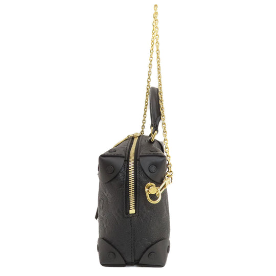LOUIS VUITTON Shoulder Bag M45393 Monogram Ann Platt black Petit Maru Suple Women Used Authentic