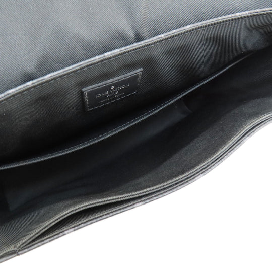 LOUIS VUITTON Shoulder Bag M44000 Monogram Eclipse black District PM Monogram Eclipse Women Used Authentic