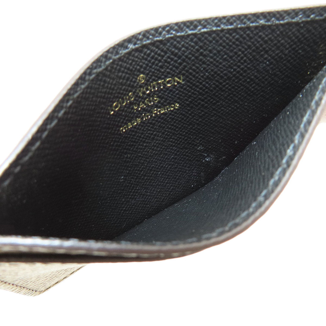 LOUIS VUITTON Card Case M69161 Monogram reverse Brown Porto Carte Simple Monogram Reverse Women Used Authentic