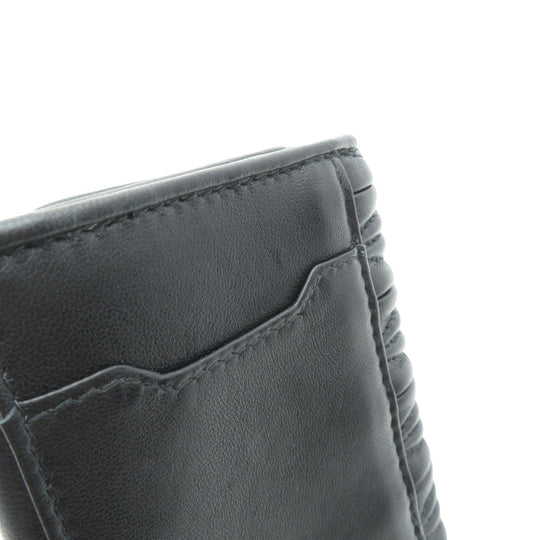 MIUMIU Card Case 5MC104 Calfskin black Logo motif Women Used Authentic