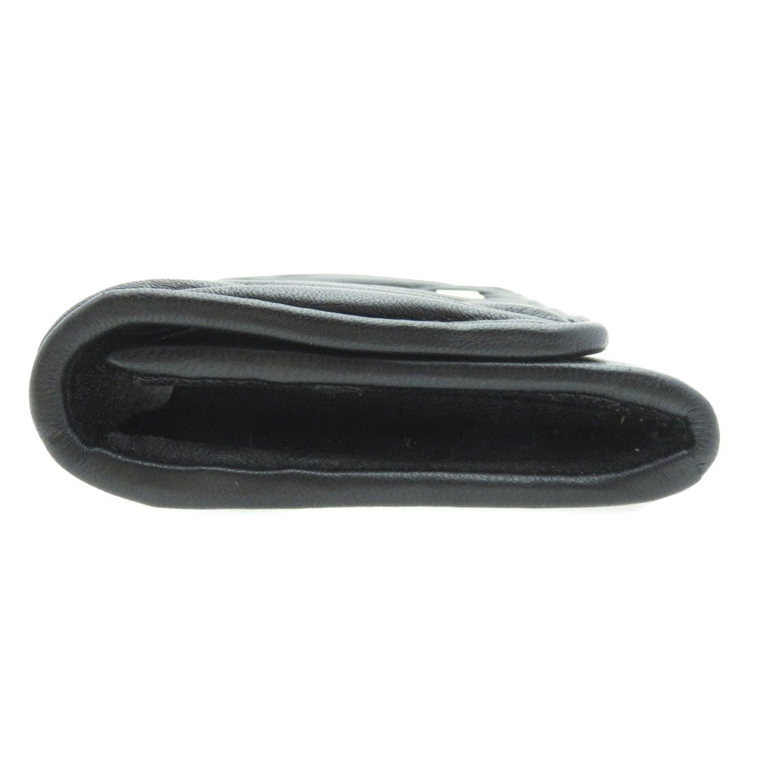 MIUMIU Card Case 5MC104 Calfskin black Logo motif Women Used Authentic
