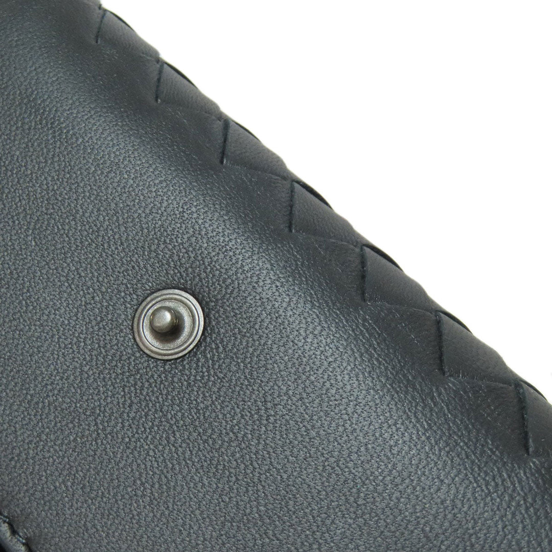 BOTTEGAVENETA Key case Key holder  Calfskin black INTRECCIATO