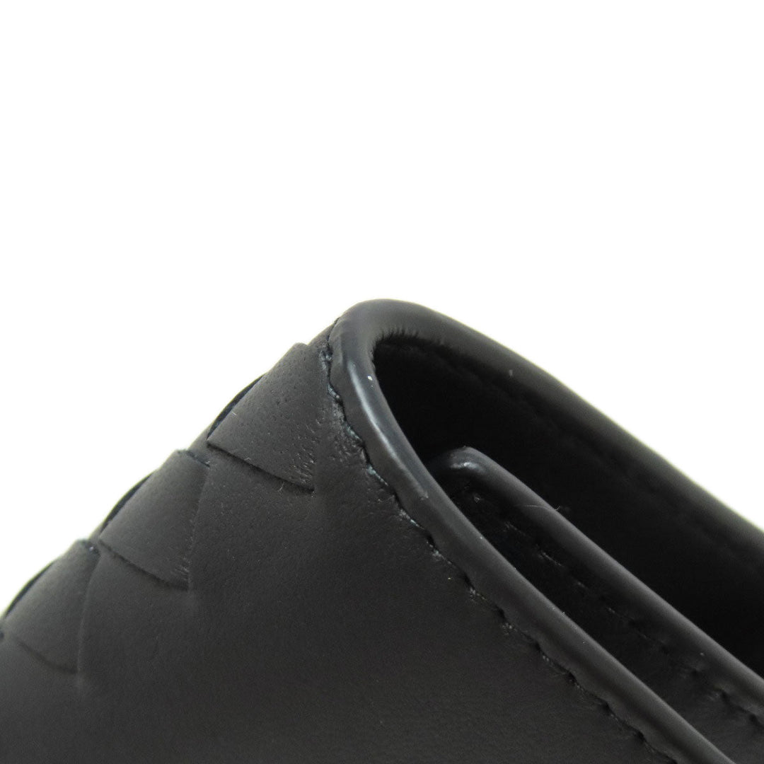 BOTTEGAVENETA Key case Key holder  Calfskin black INTRECCIATO