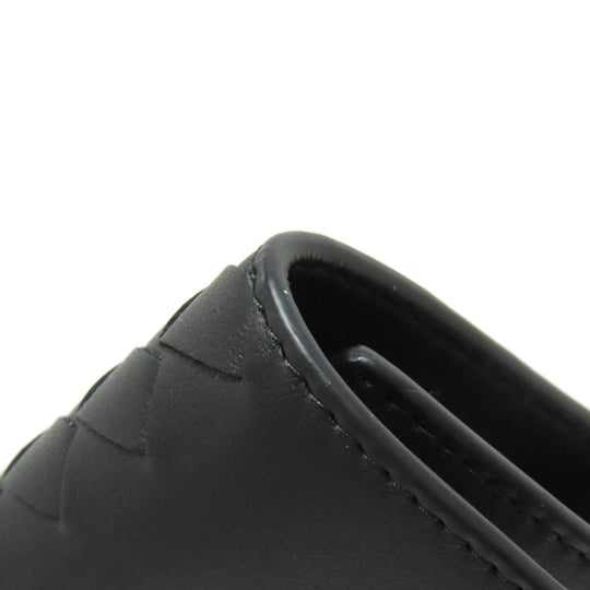 BOTTEGAVENETA Key case Key holder  Calfskin black INTRECCIATO