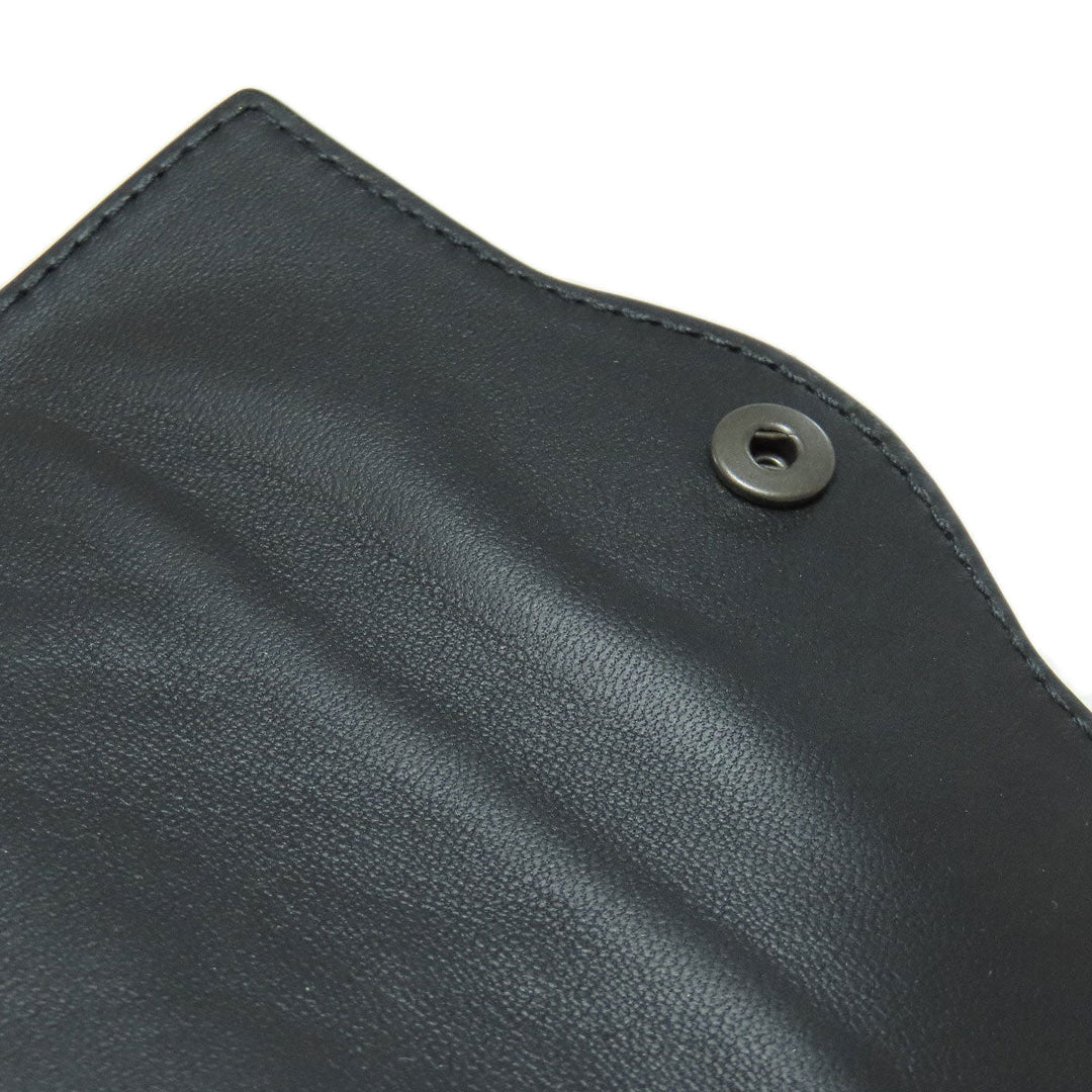 BOTTEGAVENETA Key case Key holder  Calfskin black INTRECCIATO