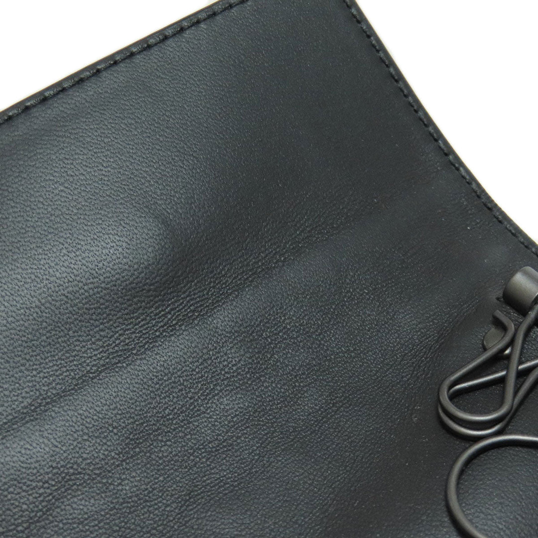 BOTTEGAVENETA Key case Key holder  Calfskin black INTRECCIATO