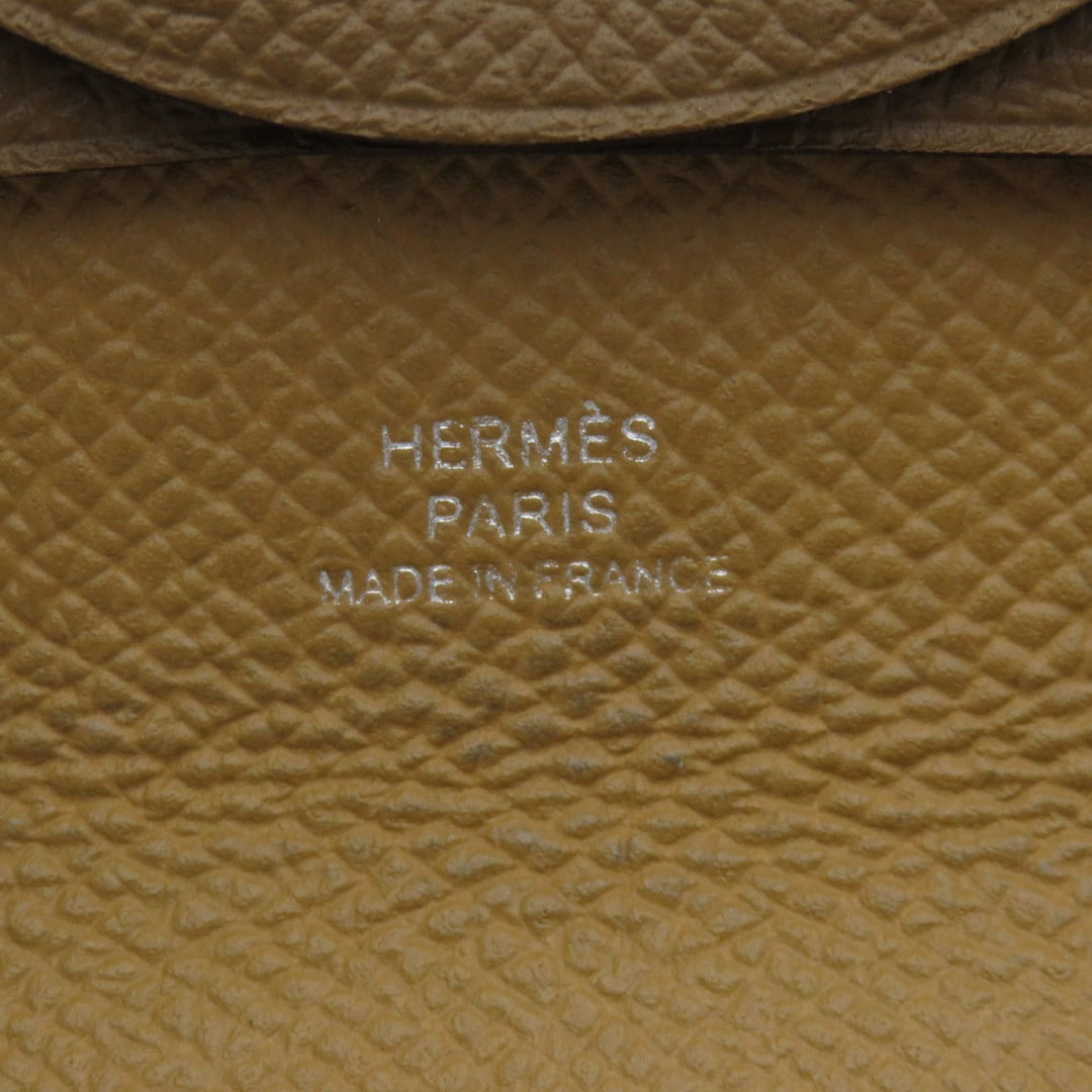 HERMES Coin case Epsom Brown Bastia Epsom Women(Unisex) Used Authentic