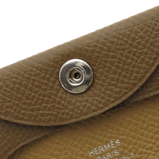 HERMES Coin case Epsom Brown Bastia Epsom Women(Unisex) Used Authentic