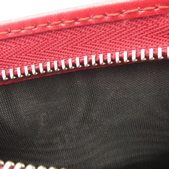 GUCCI Bifold Wallet 465859 Calfskin Red chinese new year Women Used Authentic