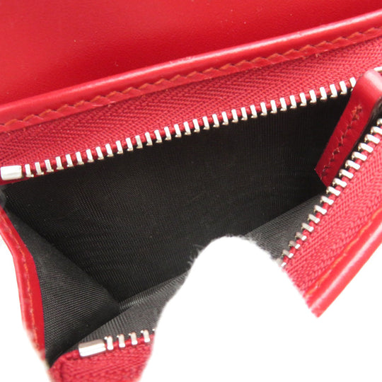 GUCCI Bifold Wallet 465859 Calfskin Red chinese new year Women Used Authentic