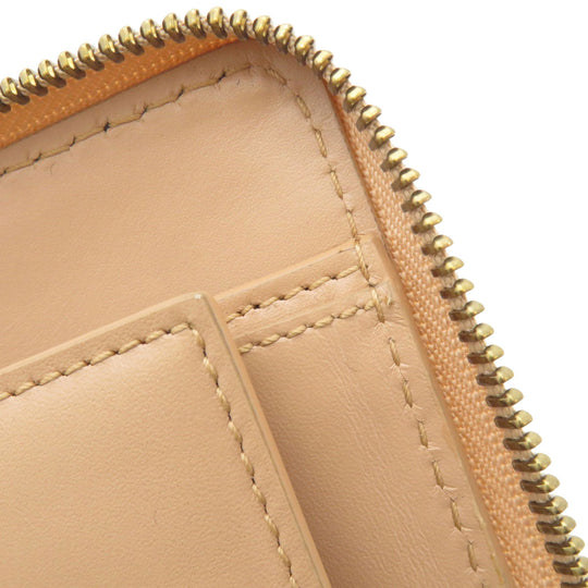 Christian Dior Bifold Wallet Calfskin pink Logo motif Women Used Authentic