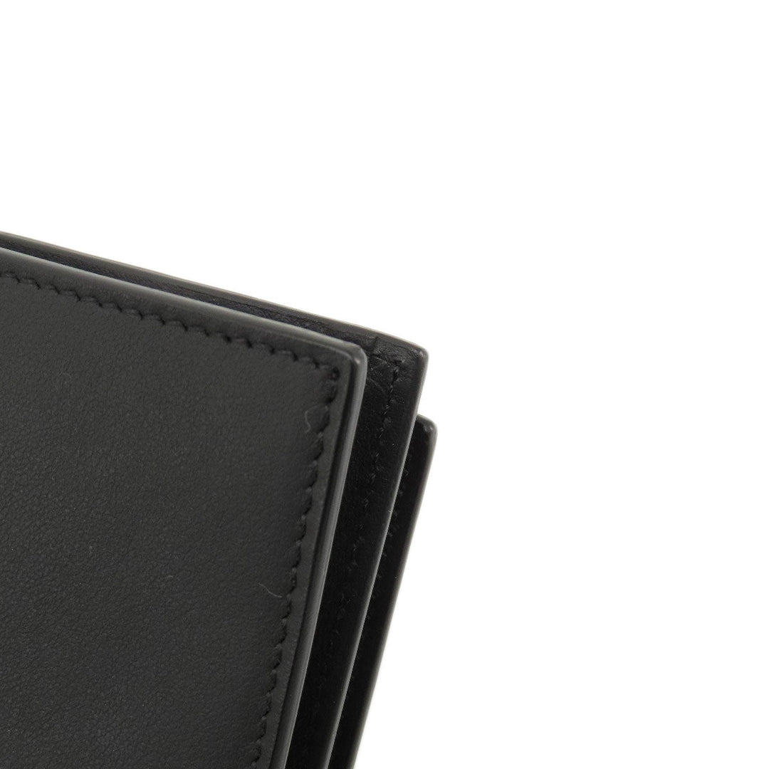 FENDI Long Wallet Purse leather black monster mens Used Authentic