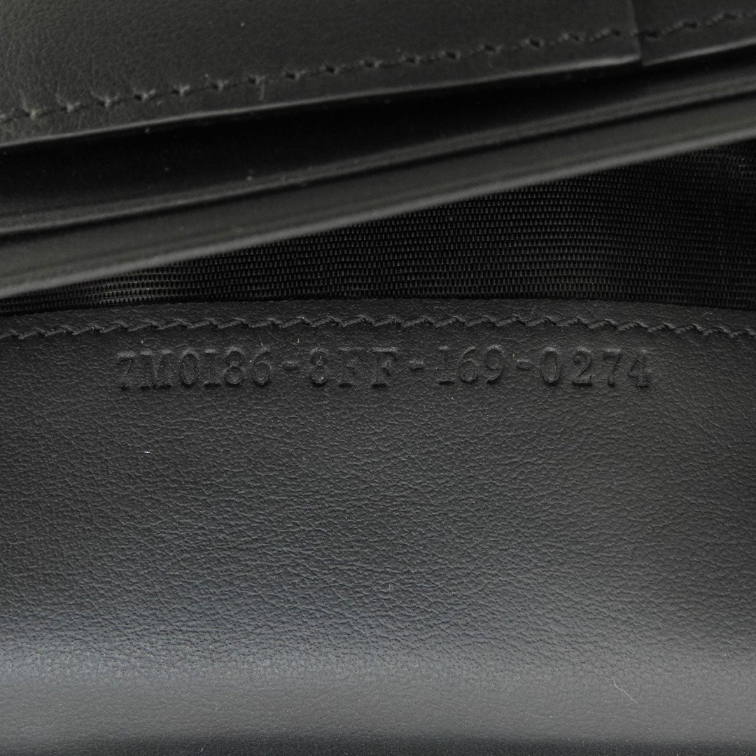 FENDI Long Wallet Purse leather black monster mens Used Authentic