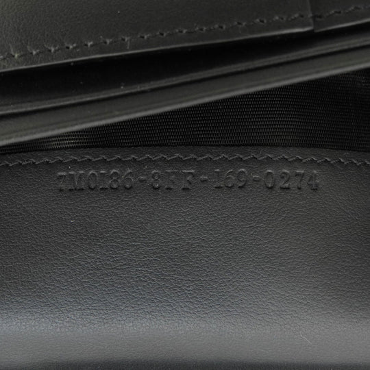 FENDI Long Wallet Purse leather black monster mens Used Authentic