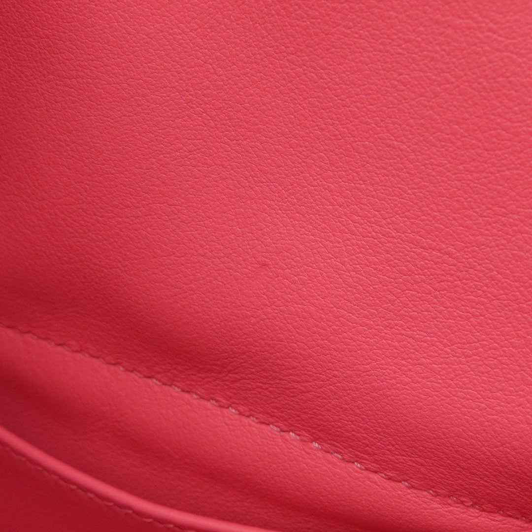 HERMES Handbag Taurillon Clemence pink Bolide 31 Rose Azalee Silver Metal