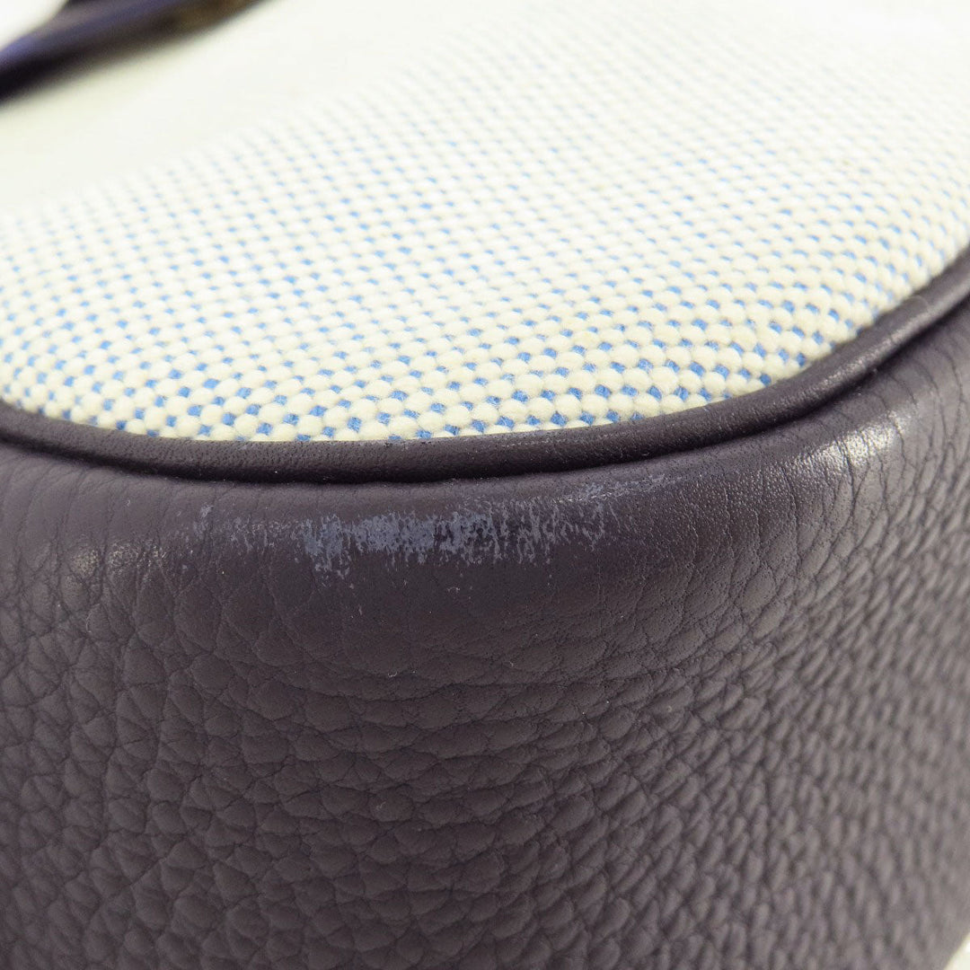 HERMES Shoulder Bag Tower ash gray Sako Gold Metal Women Used Authentic