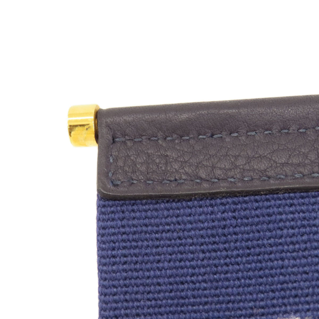 HERMES Shoulder Bag Tower ash gray Sako Gold Metal Women Used Authentic
