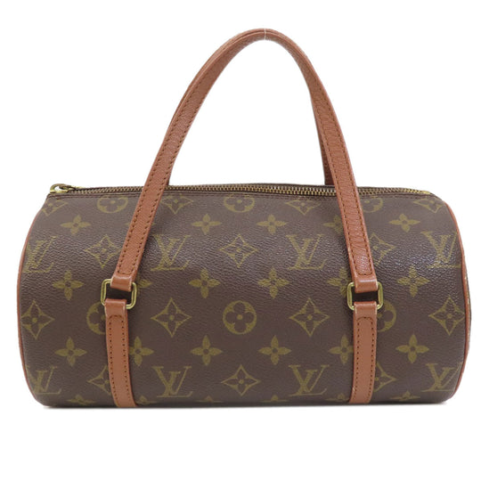 LOUIS VUITTON Handbag M51366 Monogram canvas Brown Papillon 26 Old Monog Lamb Women Used Authentic