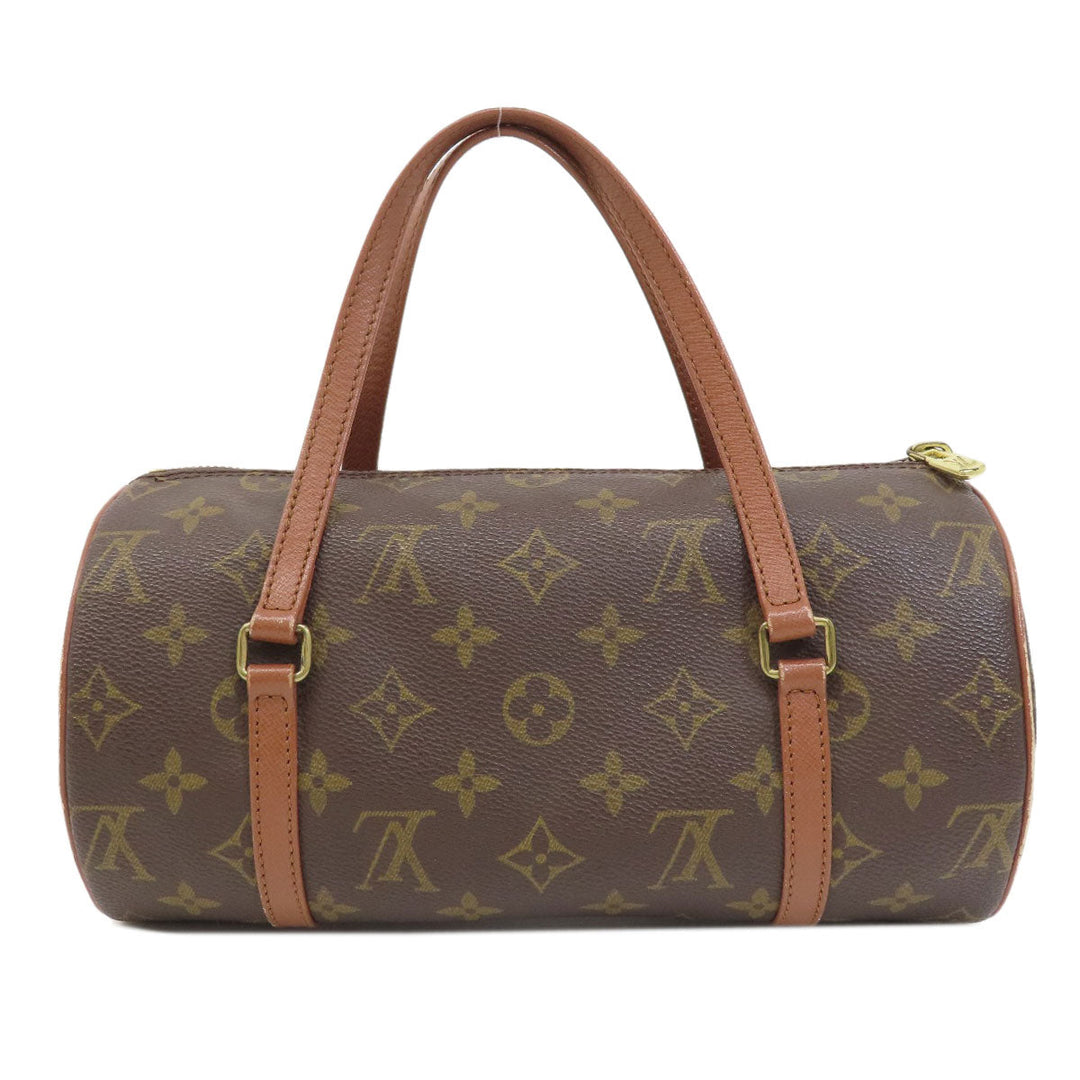LOUIS VUITTON Handbag M51366 Monogram canvas Brown Papillon 26 Old Monog Lamb Women Used Authentic