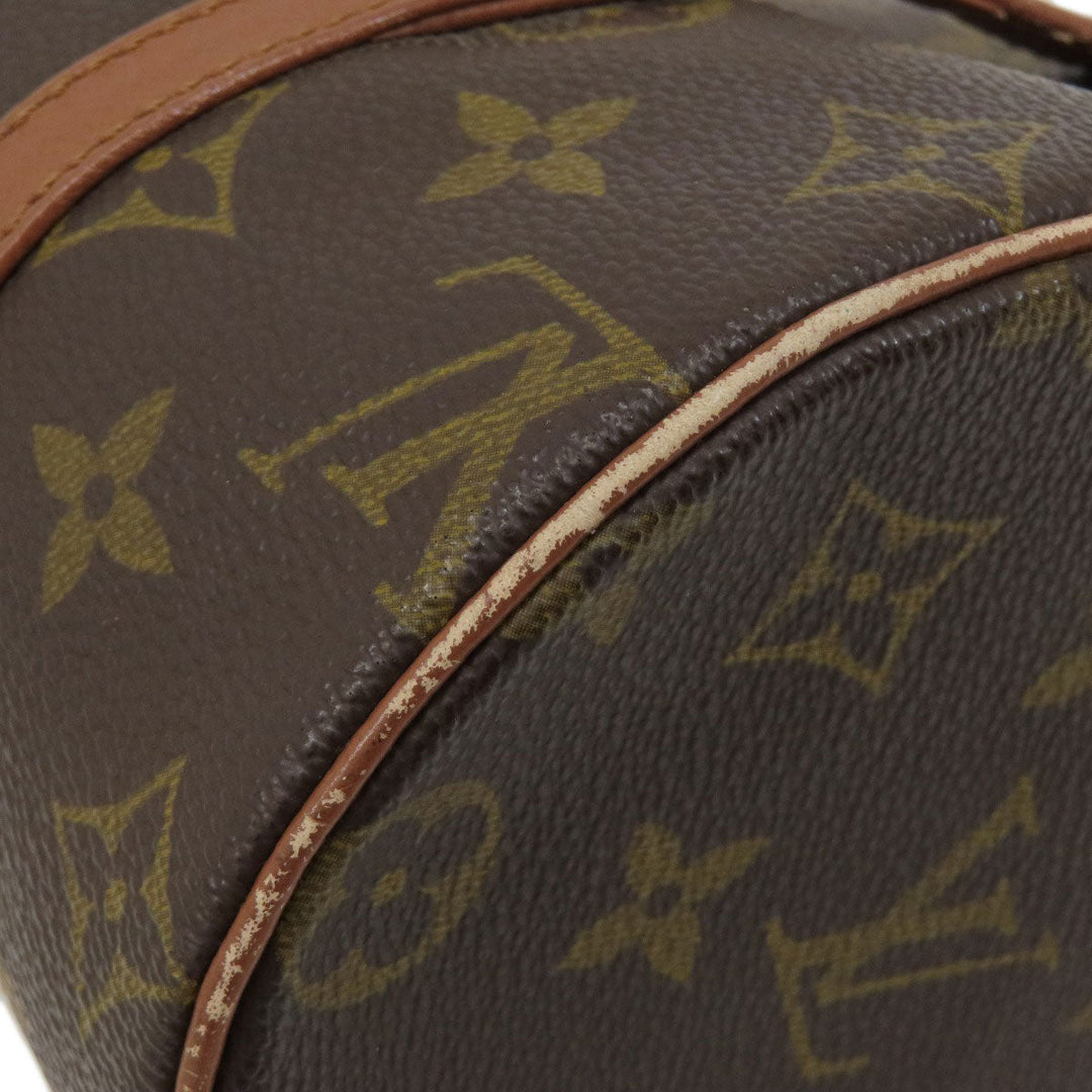 LOUIS VUITTON Handbag M51366 Monogram canvas Brown Papillon 26 Old Monog Lamb Women Used Authentic
