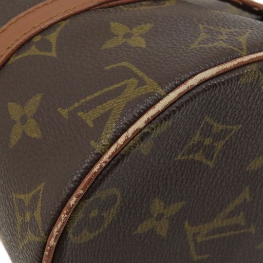 LOUIS VUITTON Handbag M51366 Monogram canvas Brown Papillon 26 Old Monog Lamb Women Used Authentic