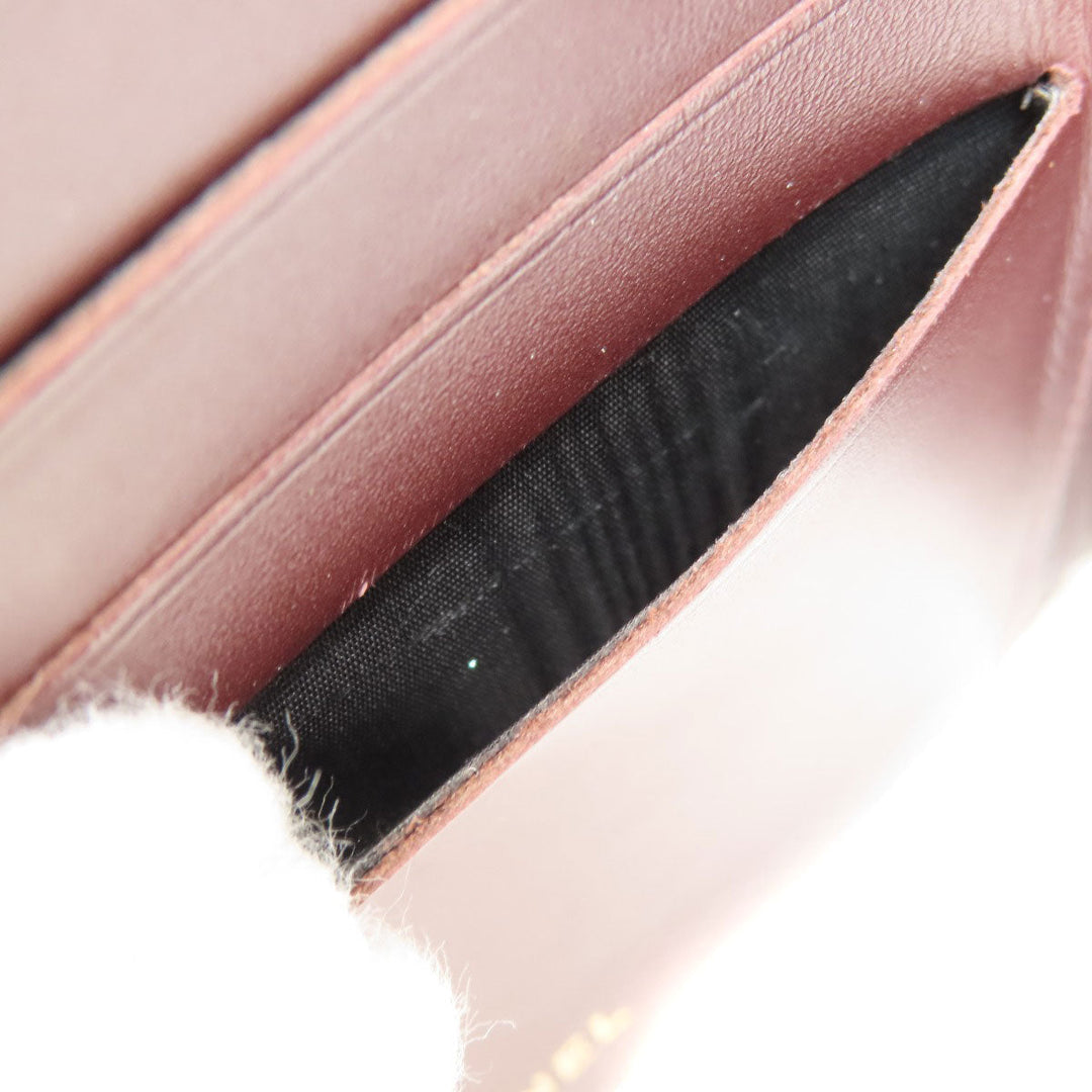 CHANEL Long Wallet Purse Caviar skin black Matelasse COCO Mark Gold Metal